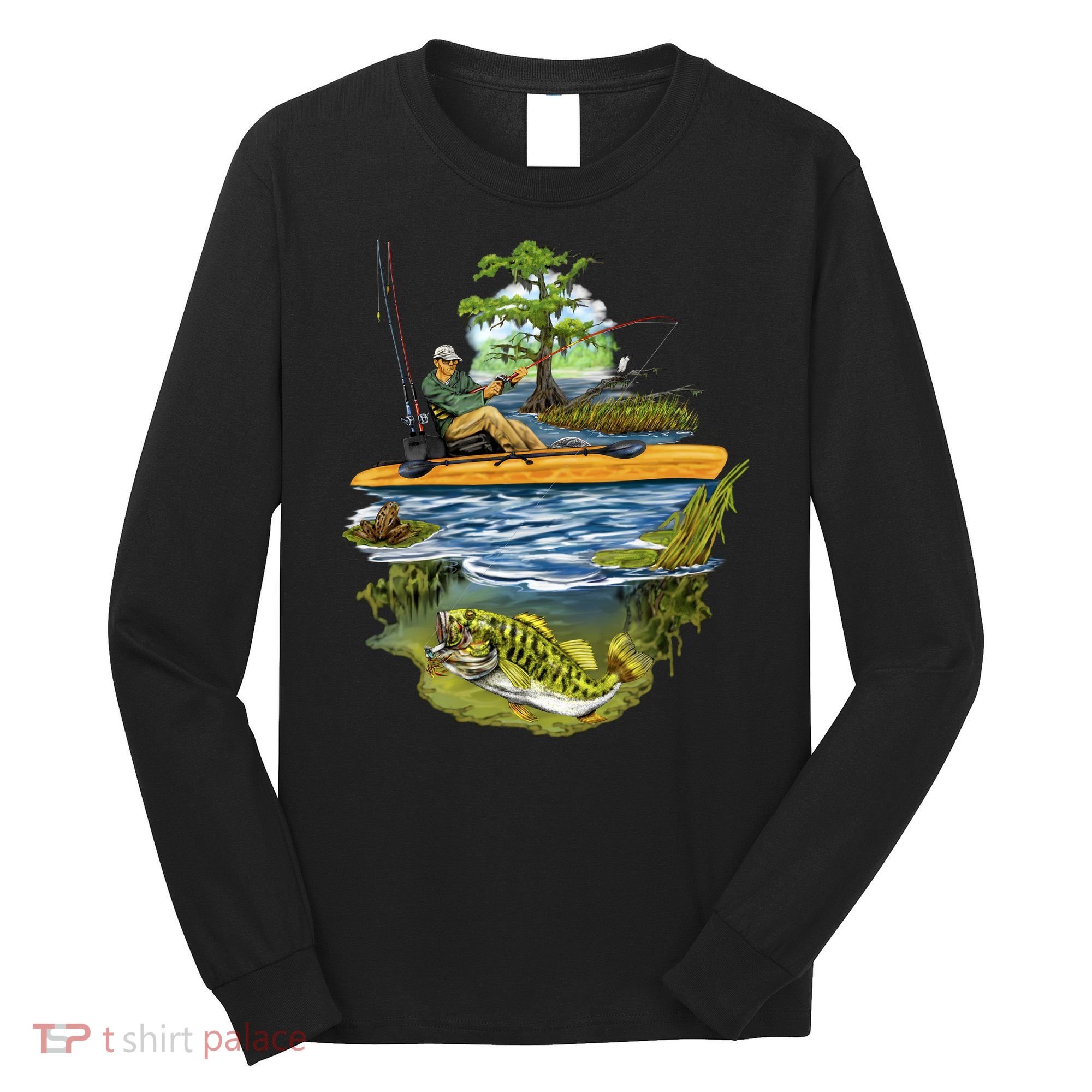 Kayak Fishing Long Sleeve Shirt