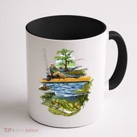 Kayak Fishing Coffee Mug thumb 1