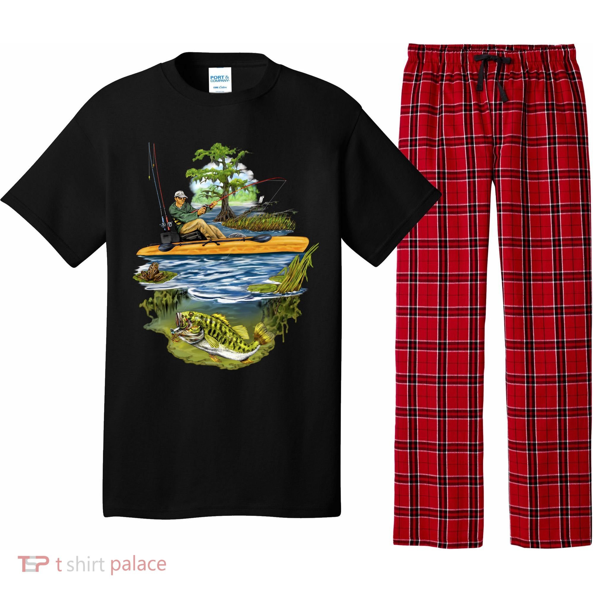 Kayak Fishing Pajama Set