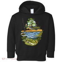 Kayak Fishing Toddler Hoodie thumb 0