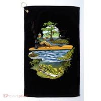 Kayak Fishing Golf Towel thumb 0