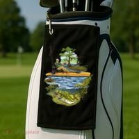 Kayak Fishing Golf Towel thumb 2
