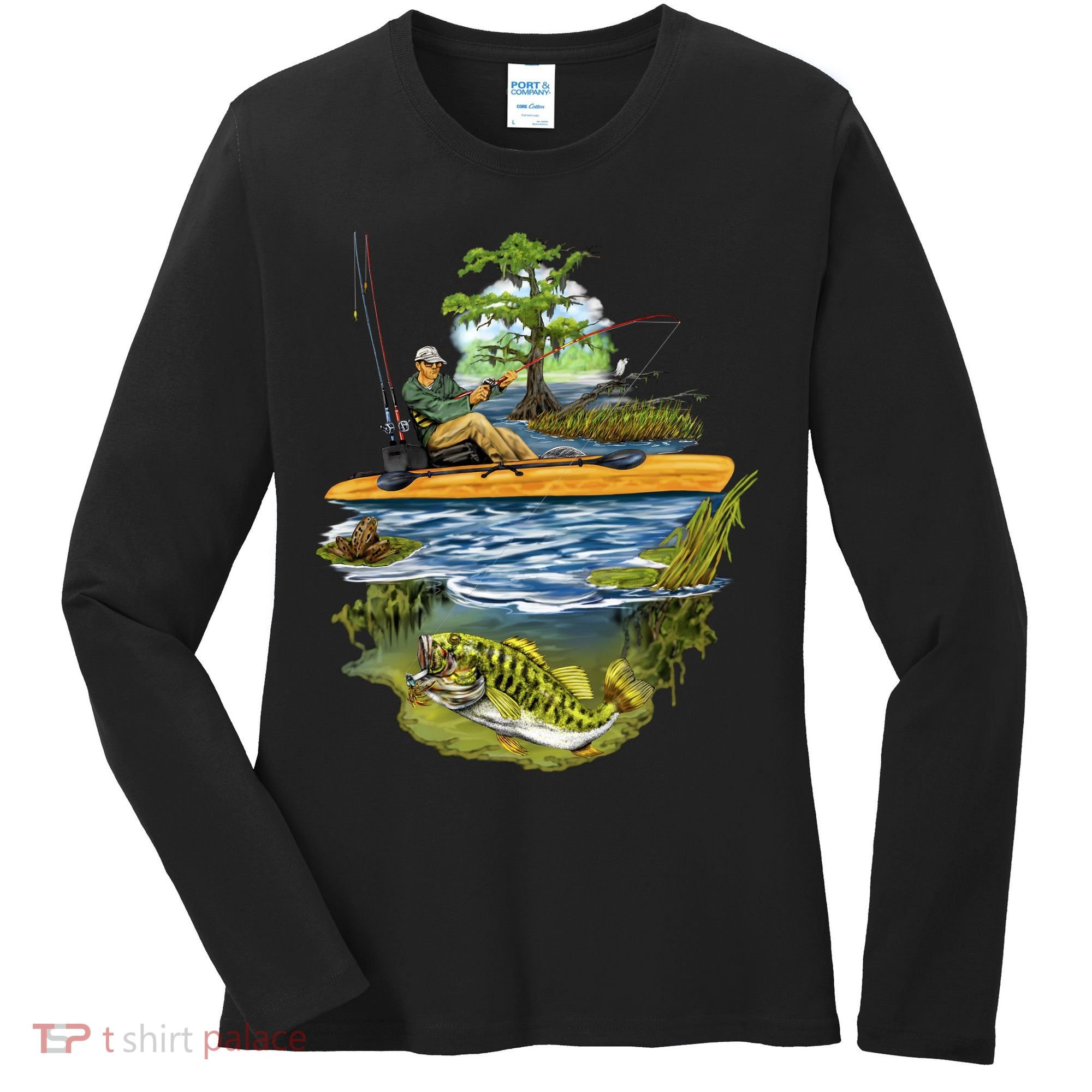 Kayak Fishing Women's Long Sleeve Shirt