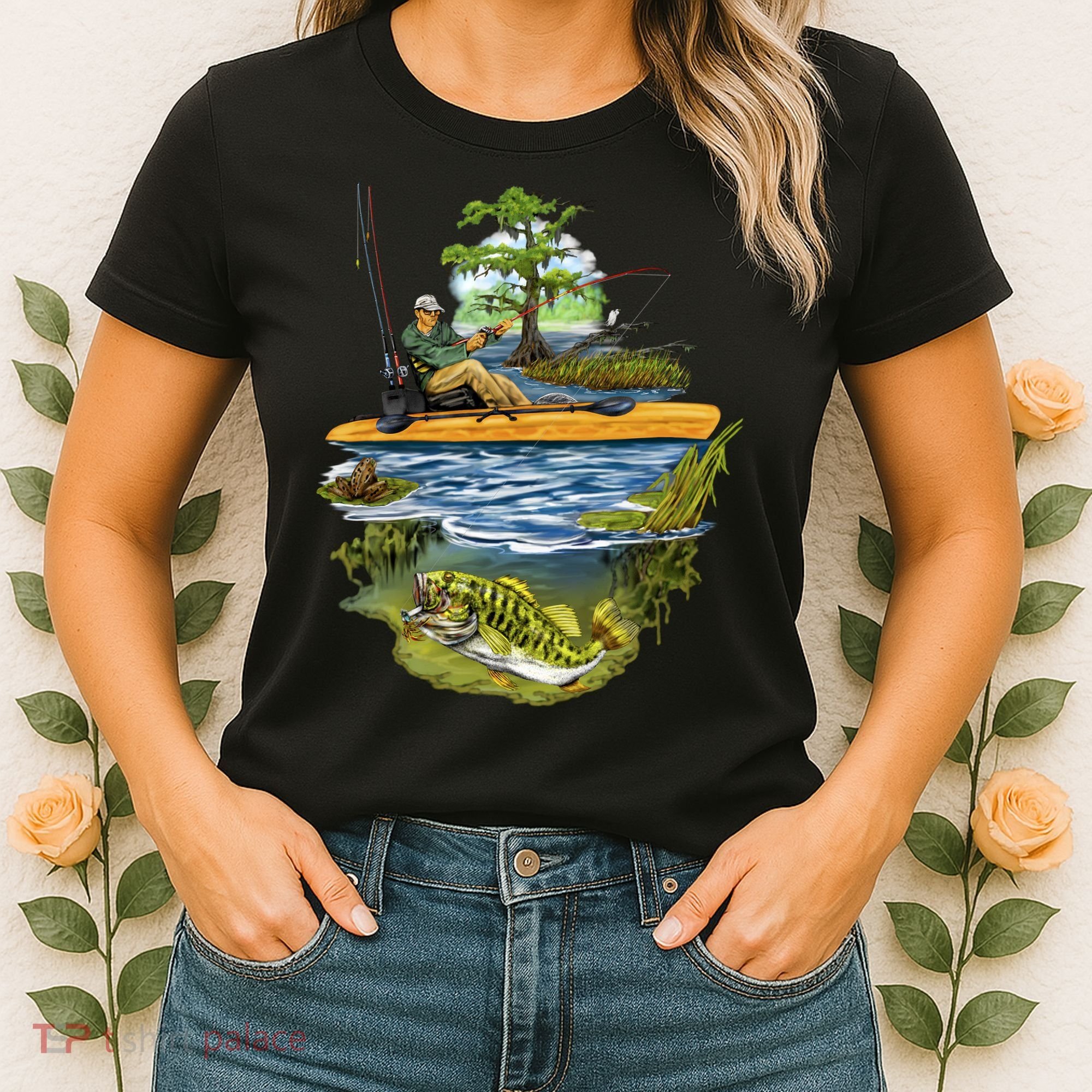 Kayak Fishing Women's T-Shirt