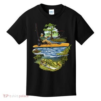 Kayak Fishing Kids T-Shirt