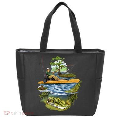 Kayak Fishing Tote Bag