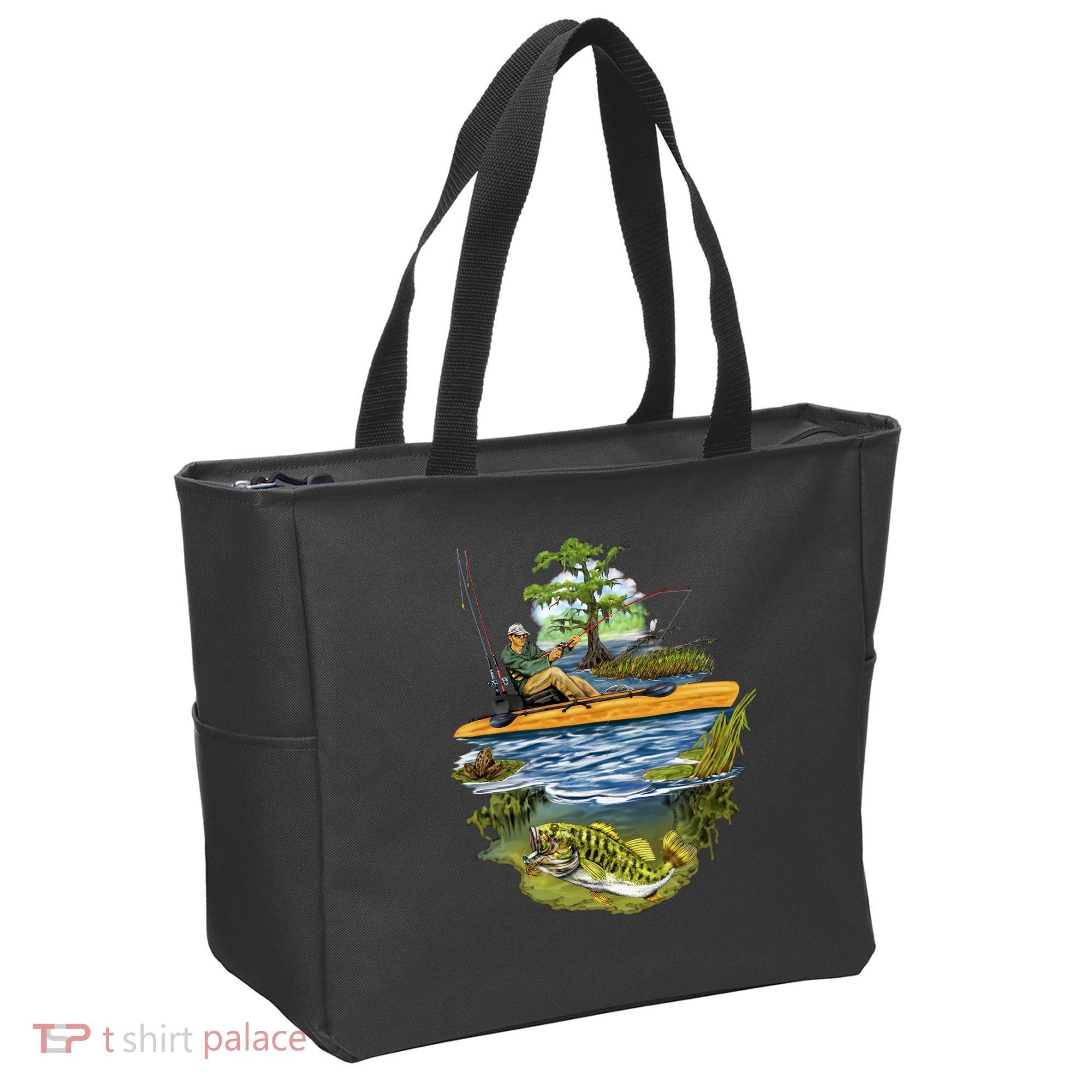 Kayak Fishing Tote Bag