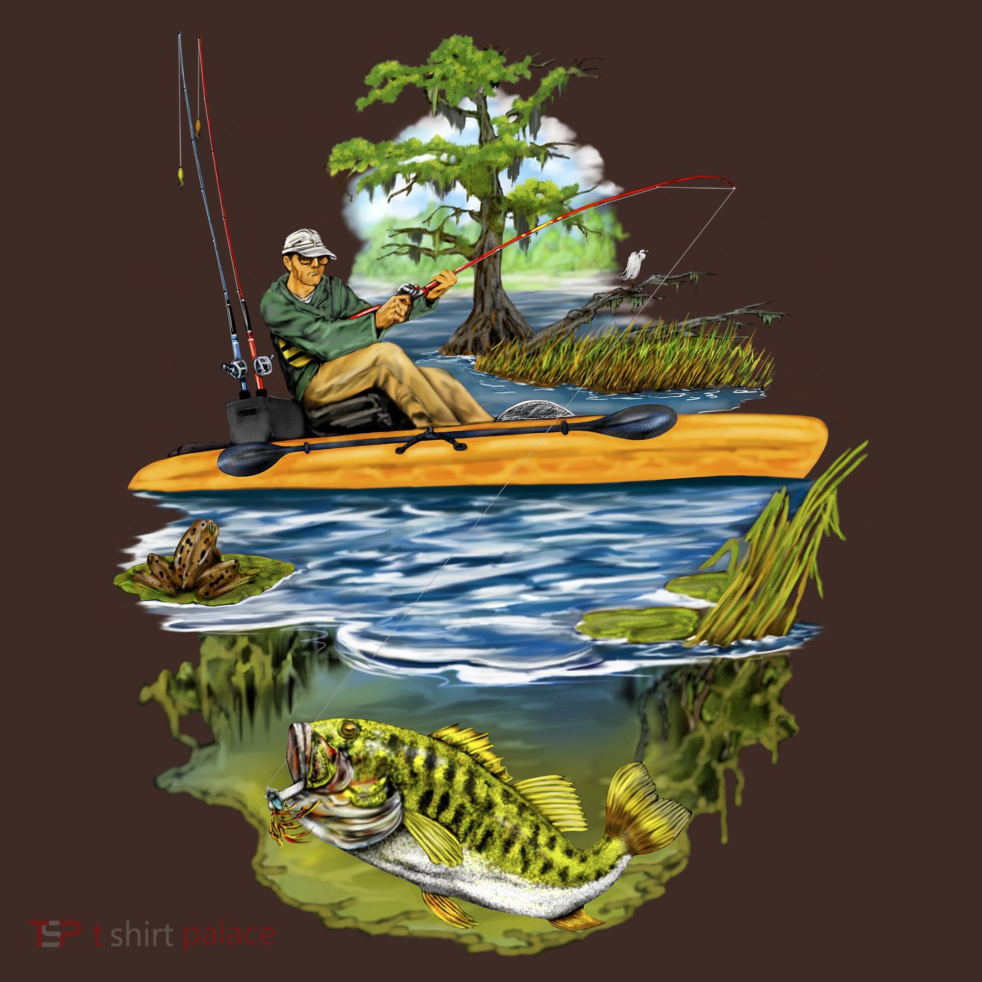Kayak Fishing Mousepad