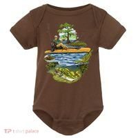 Kayak Fishing Baby Bodysuit thumb 0