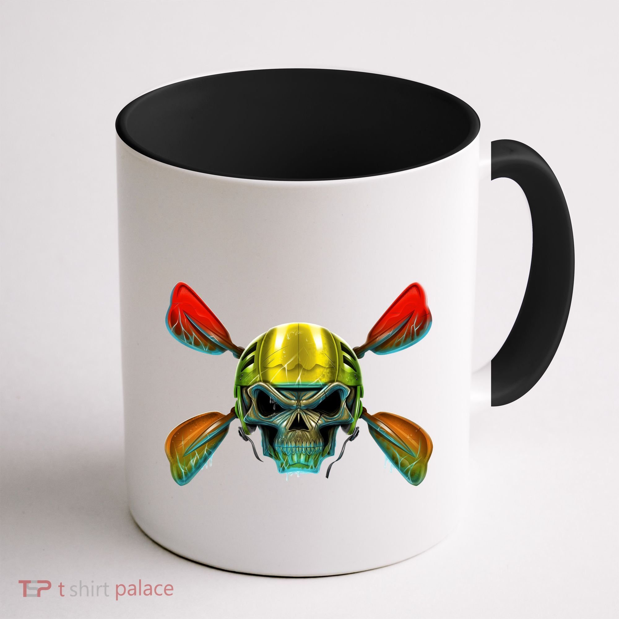 Kayak Skull Coffee Mug