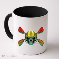 Kayak Skull Coffee Mug thumb 0