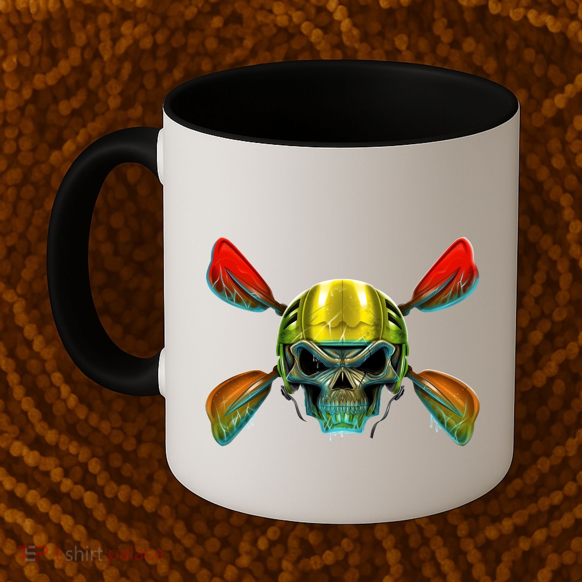 Kayak Skull Coffee Mug