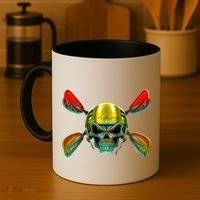 Kayak Skull Coffee Mug thumb 4