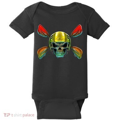 Kayak Skull Baby Bodysuit