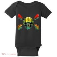 Kayak Skull Baby Bodysuit thumb 0