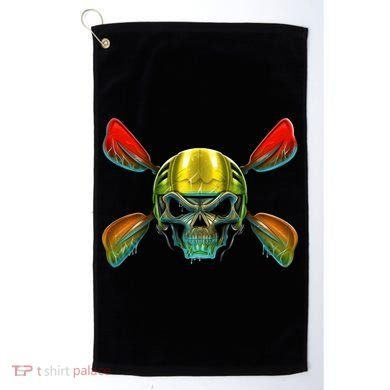 Kayak Skull Golf Towel