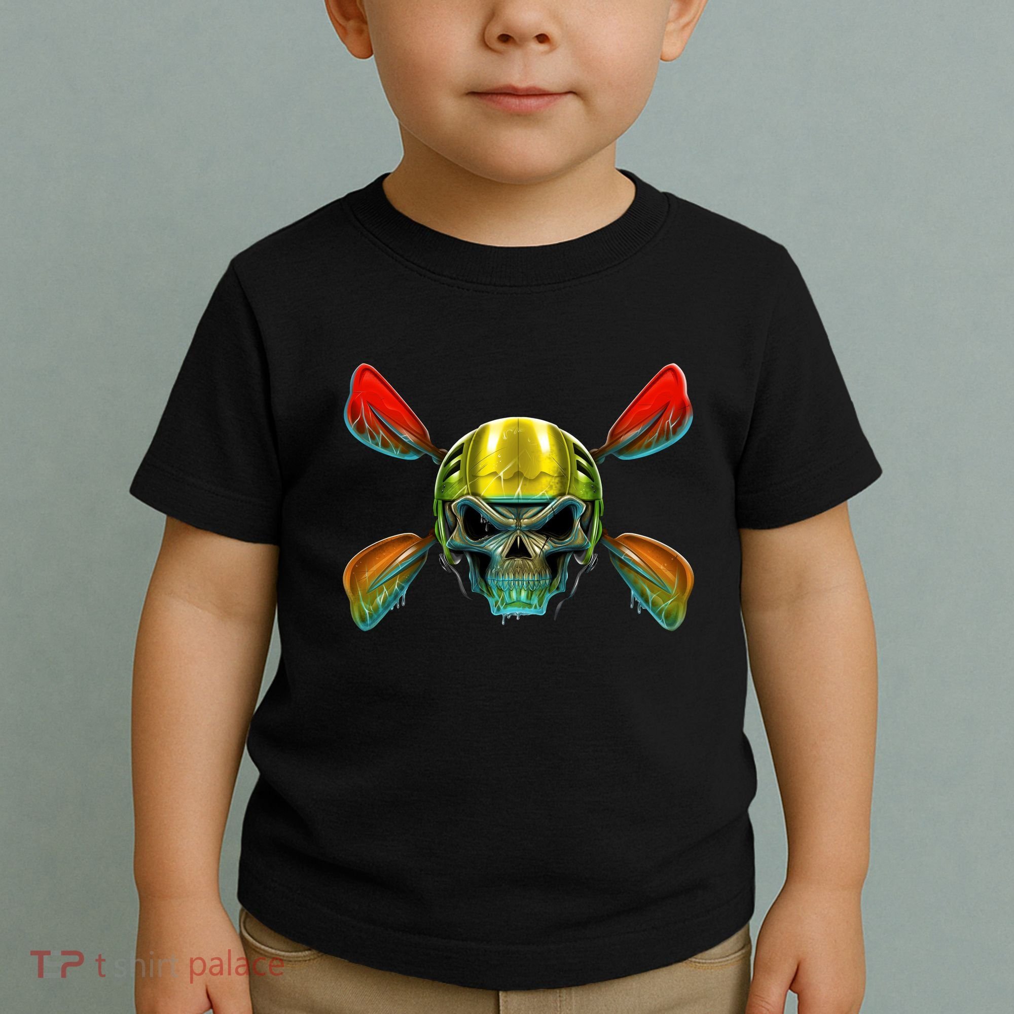 Kayak Skull Toddler T-Shirt