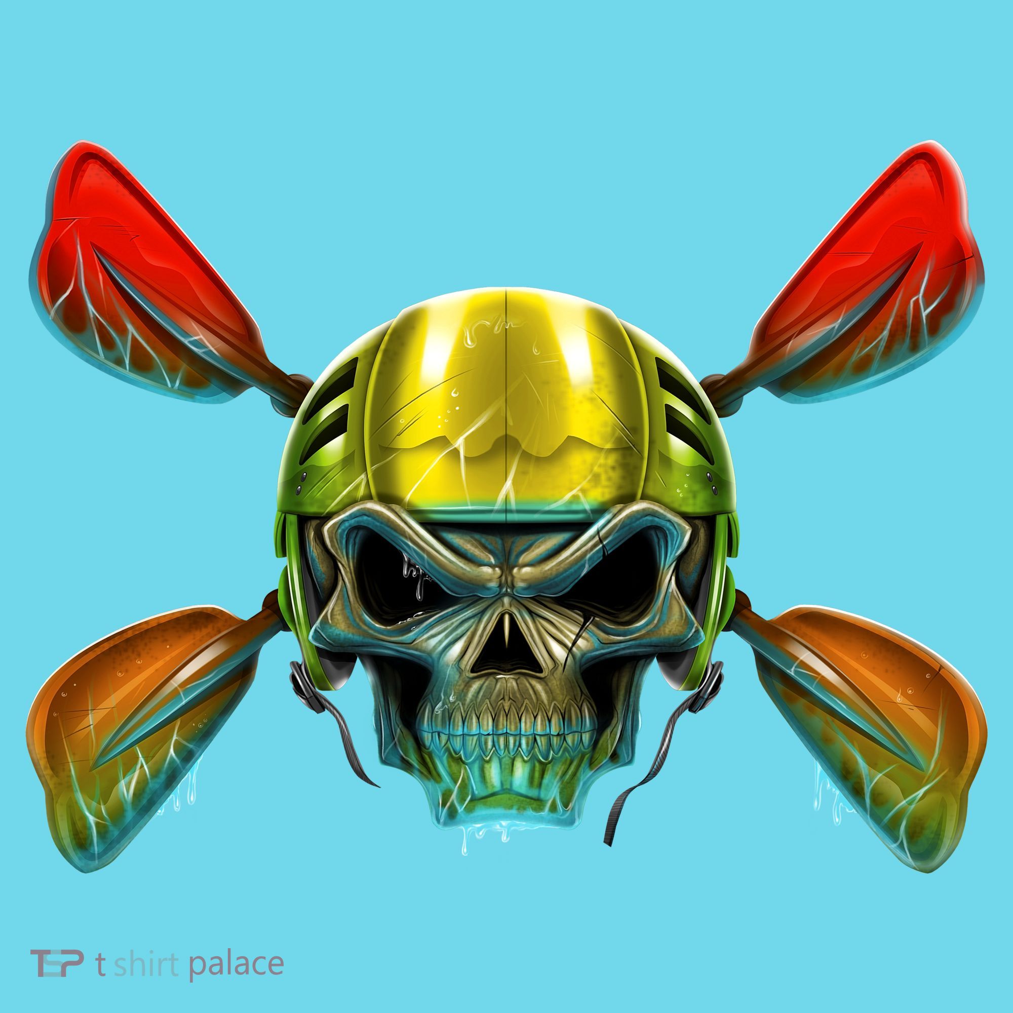 Kayak Skull T-Shirt