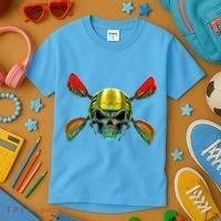 Kayak Skull Kids T-Shirt thumb 3