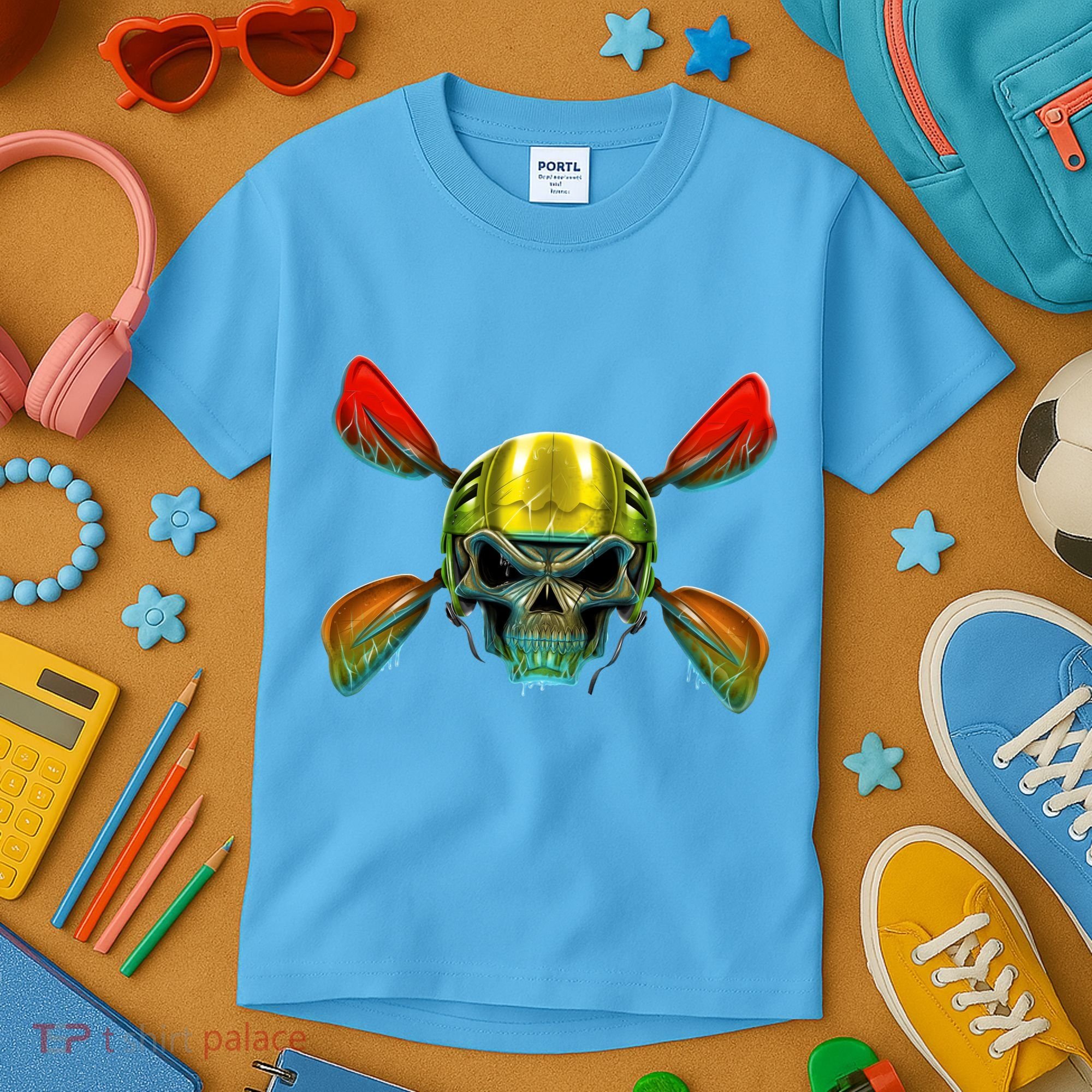 Kayak Skull Kids T-Shirt