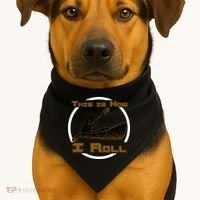 Kayak This Is How I Roll  USA-Made Doggie Bandana thumb 1