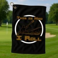Kayak This Is How I Roll  Golf Towel thumb 1