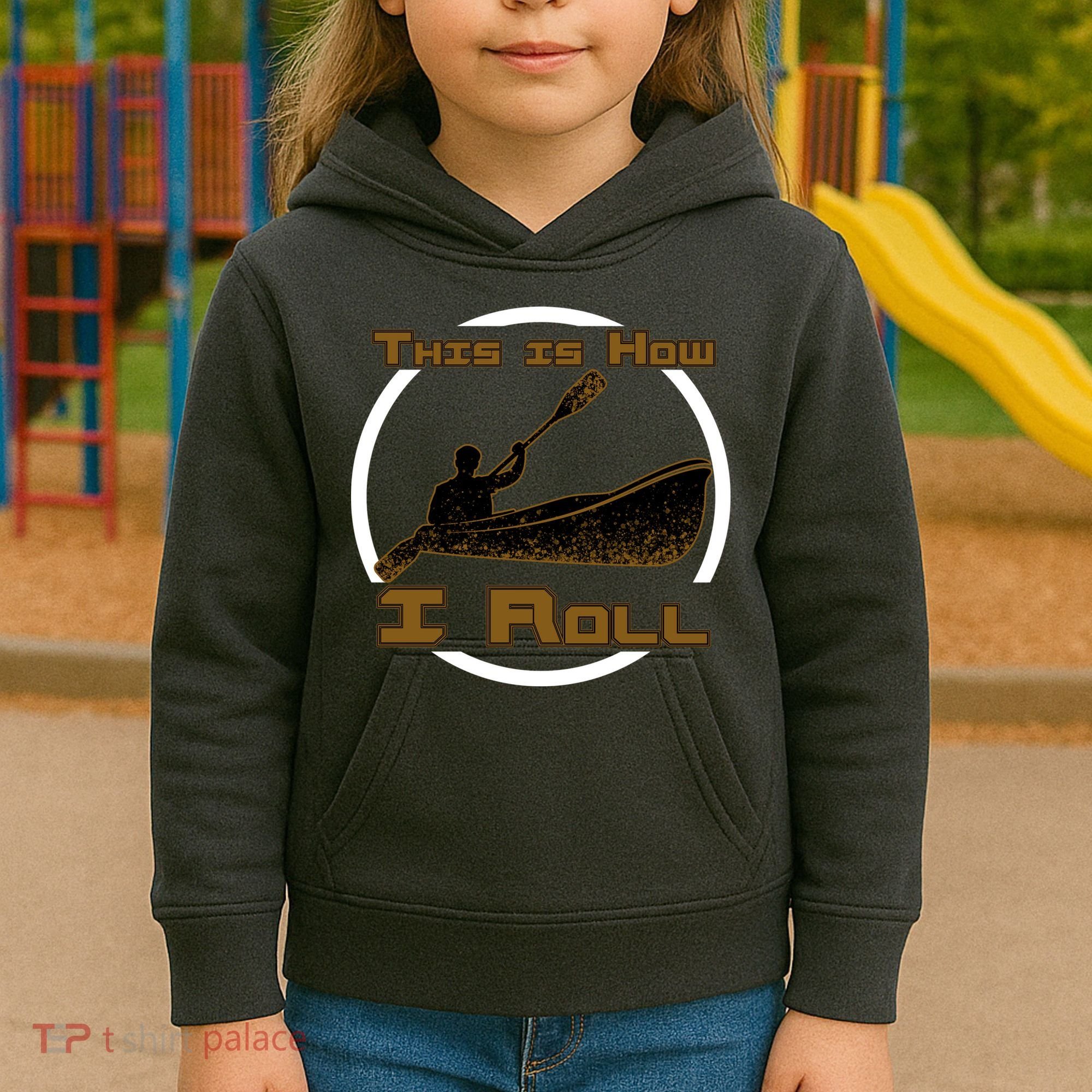 Kayak This Is How I Roll  Kids Hoodie