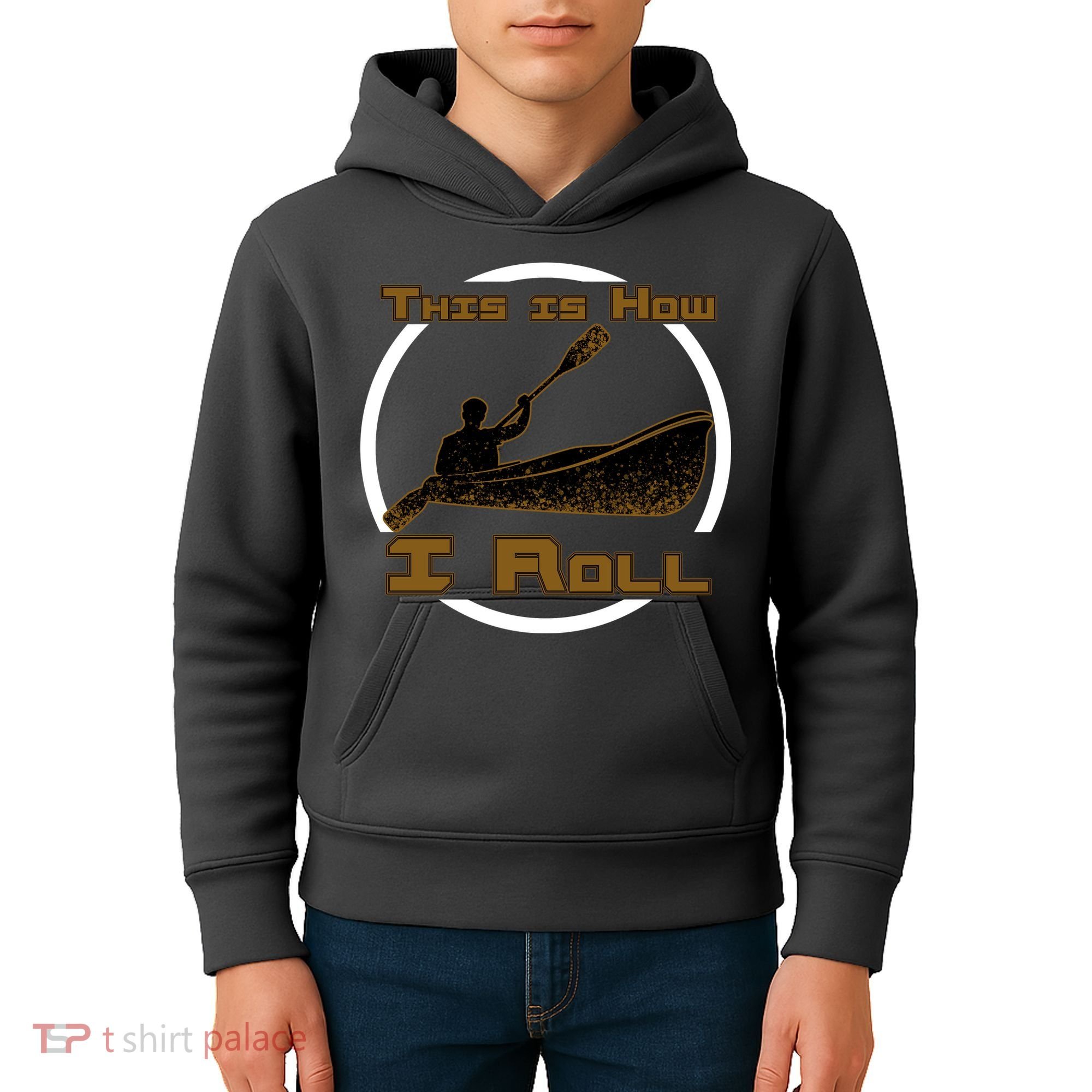 Kayak This Is How I Roll  Kids Hoodie