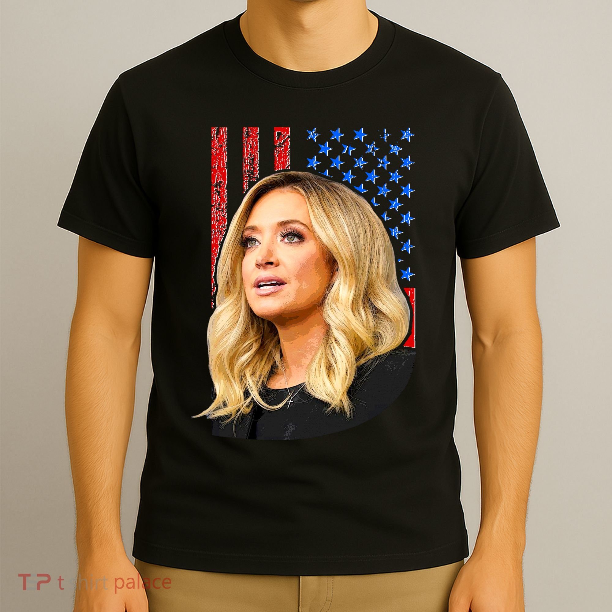 Kayleigh McEnany USA Flag T-Shirt