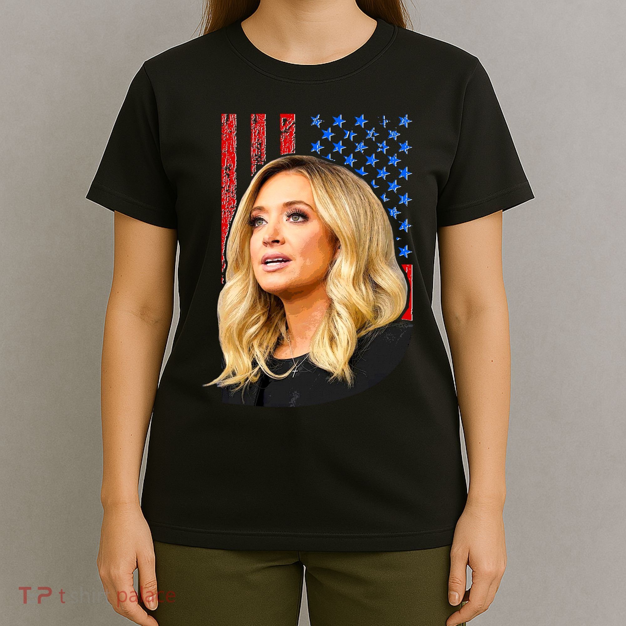 Kayleigh McEnany USA Flag T-Shirt