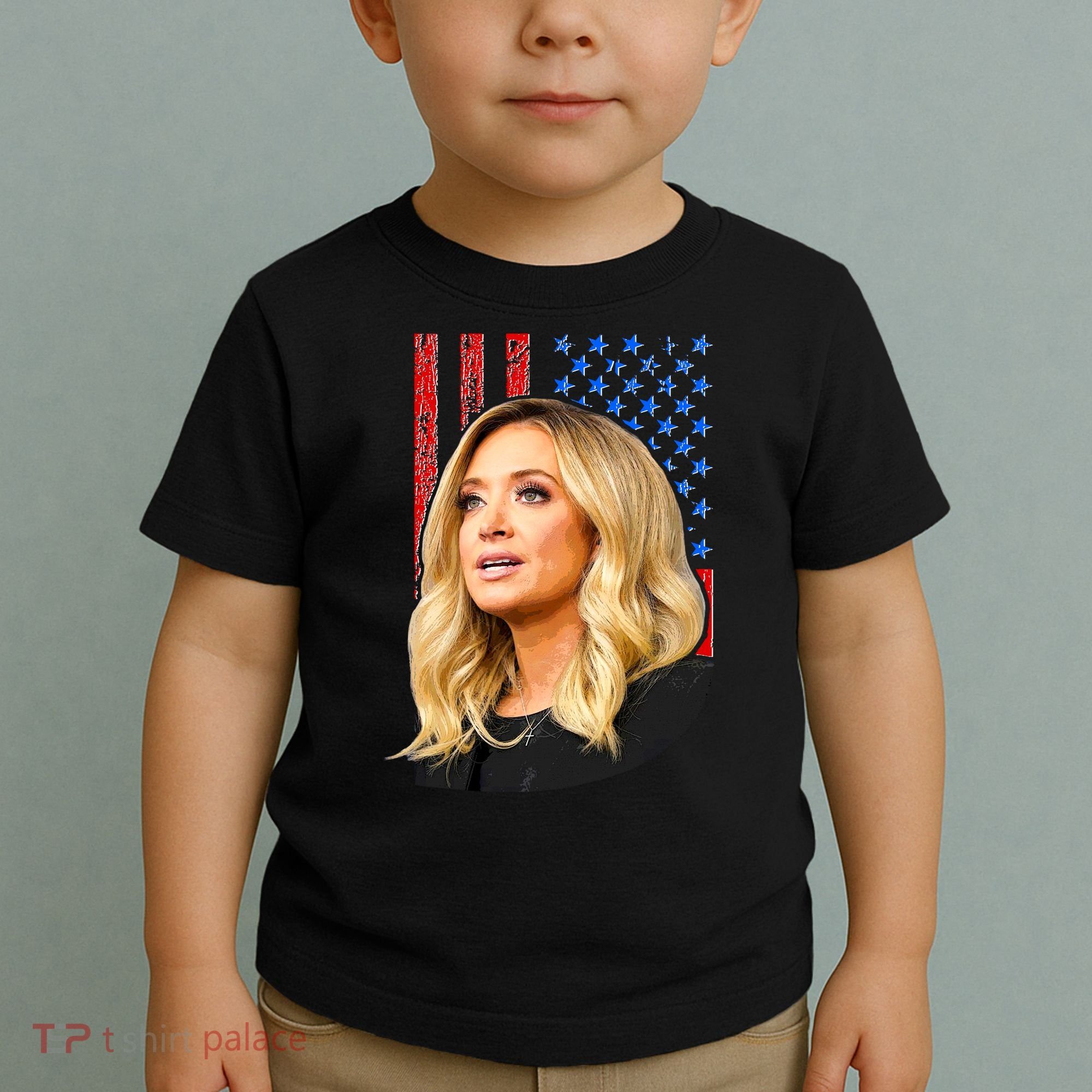 Kayleigh McEnany USA Flag Toddler T-Shirt