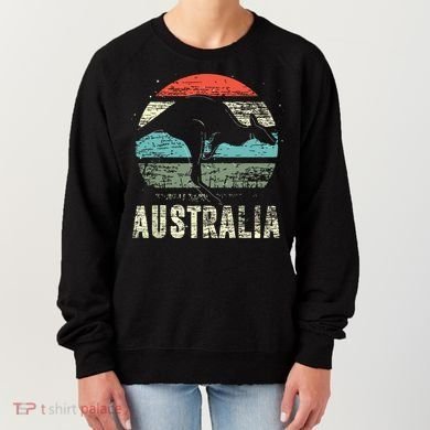 Kangaroo Aussie Zoo Animal Lover Retro Australia Women's Sweatshirt