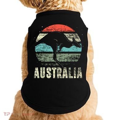 Kangaroo Aussie Zoo Animal Lover Retro Australia Doggie Tank