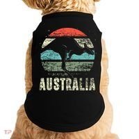 Kangaroo Aussie Zoo Animal Lover Retro Australia Doggie Tank thumb 0