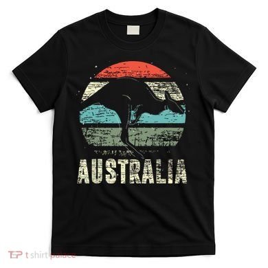 Kangaroo Aussie Zoo Animal Lover Retro Australia T-Shirt