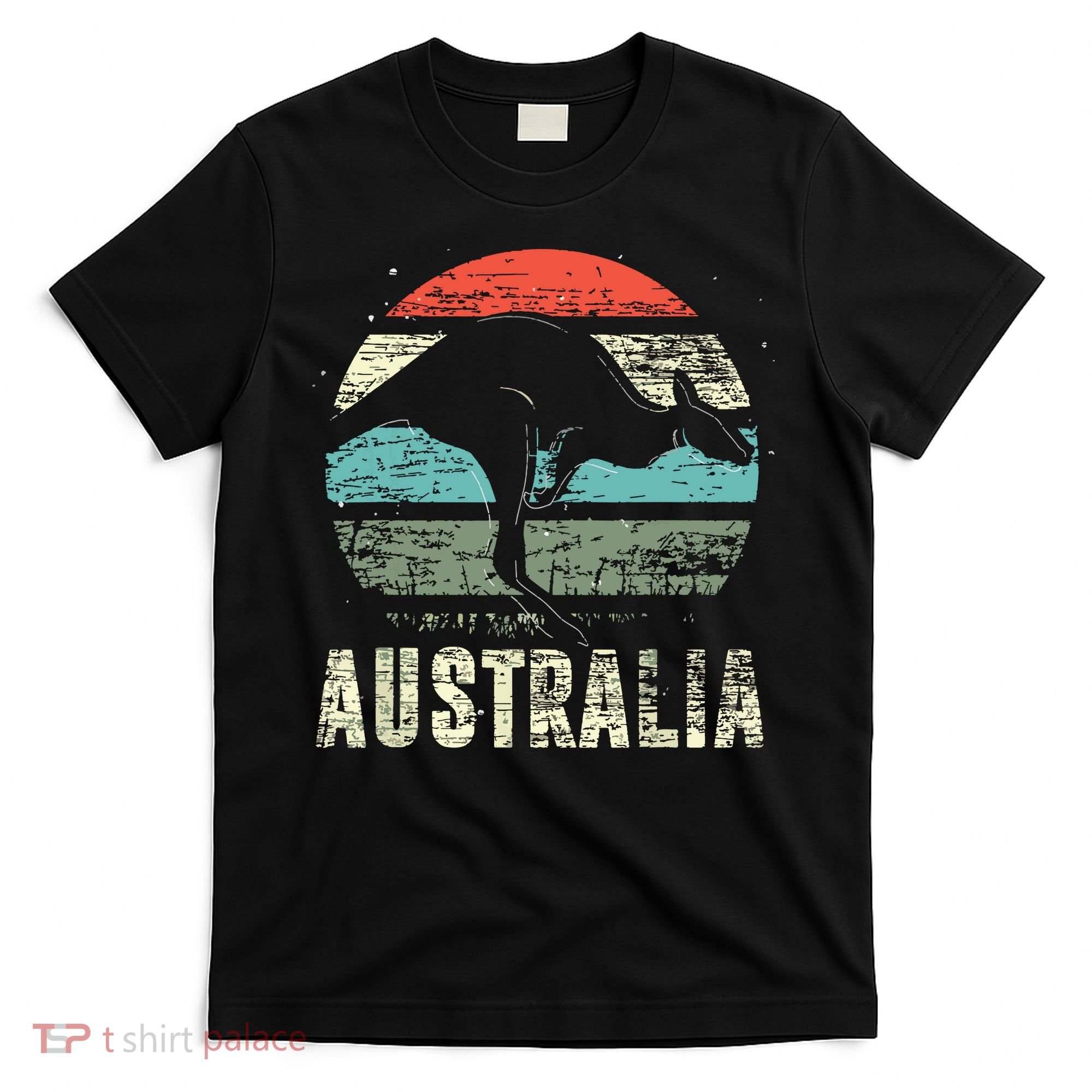 Kangaroo Aussie Zoo Animal Lover Retro Australia T-Shirt
