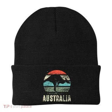 Kangaroo Aussie Zoo Animal Lover Retro Australia Beanie