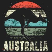 Kangaroo Aussie Zoo Animal Lover Retro Australia Beanie thumb 2