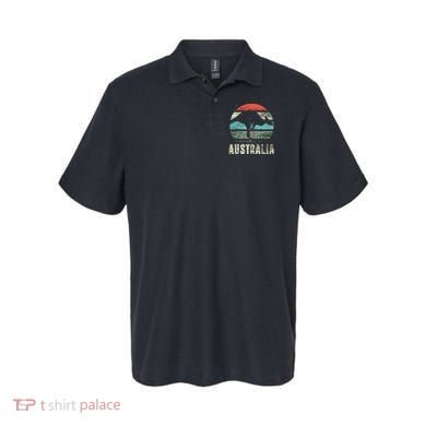 Kangaroo Aussie Zoo Animal Lover Retro Australia Polo