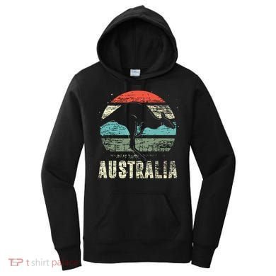 Kangaroo Aussie Zoo Animal Lover Retro Australia Women's Hoodie