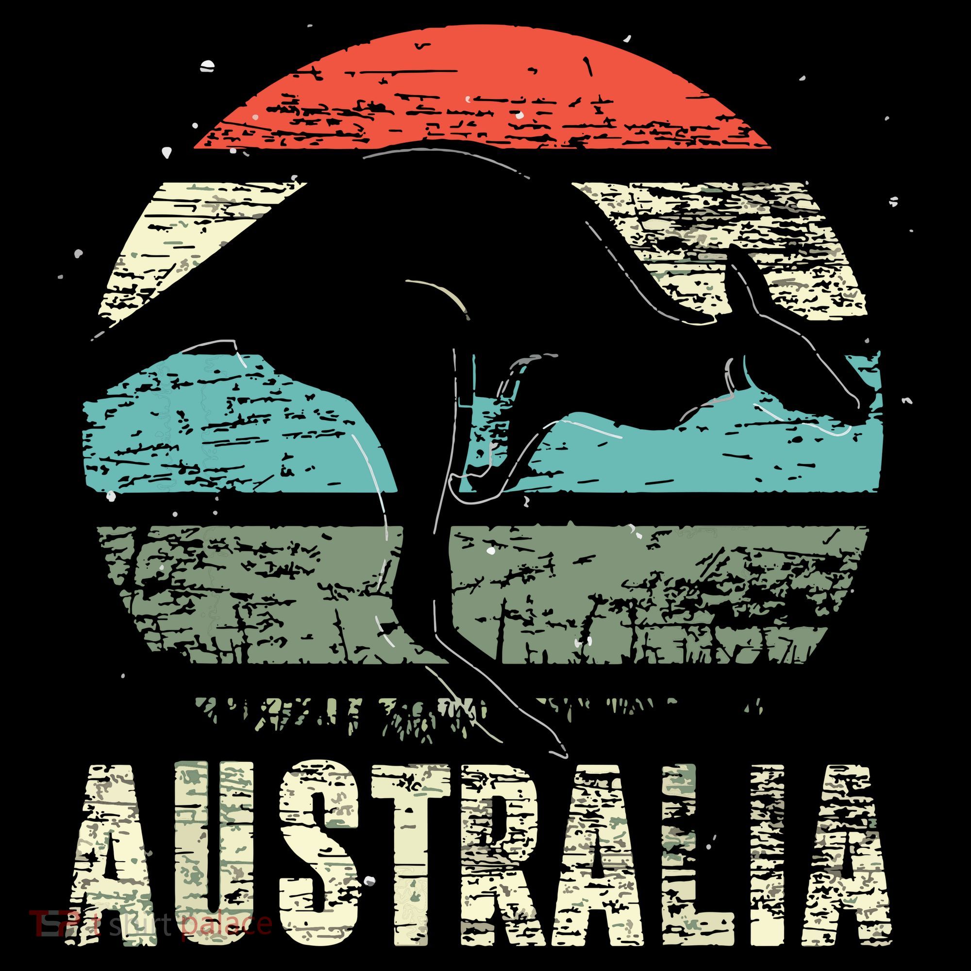 Kangaroo Aussie Zoo Animal Lover Retro Australia Women's Hoodie