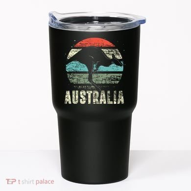 Kangaroo Aussie Zoo Animal Lover Retro Australia Tumbler