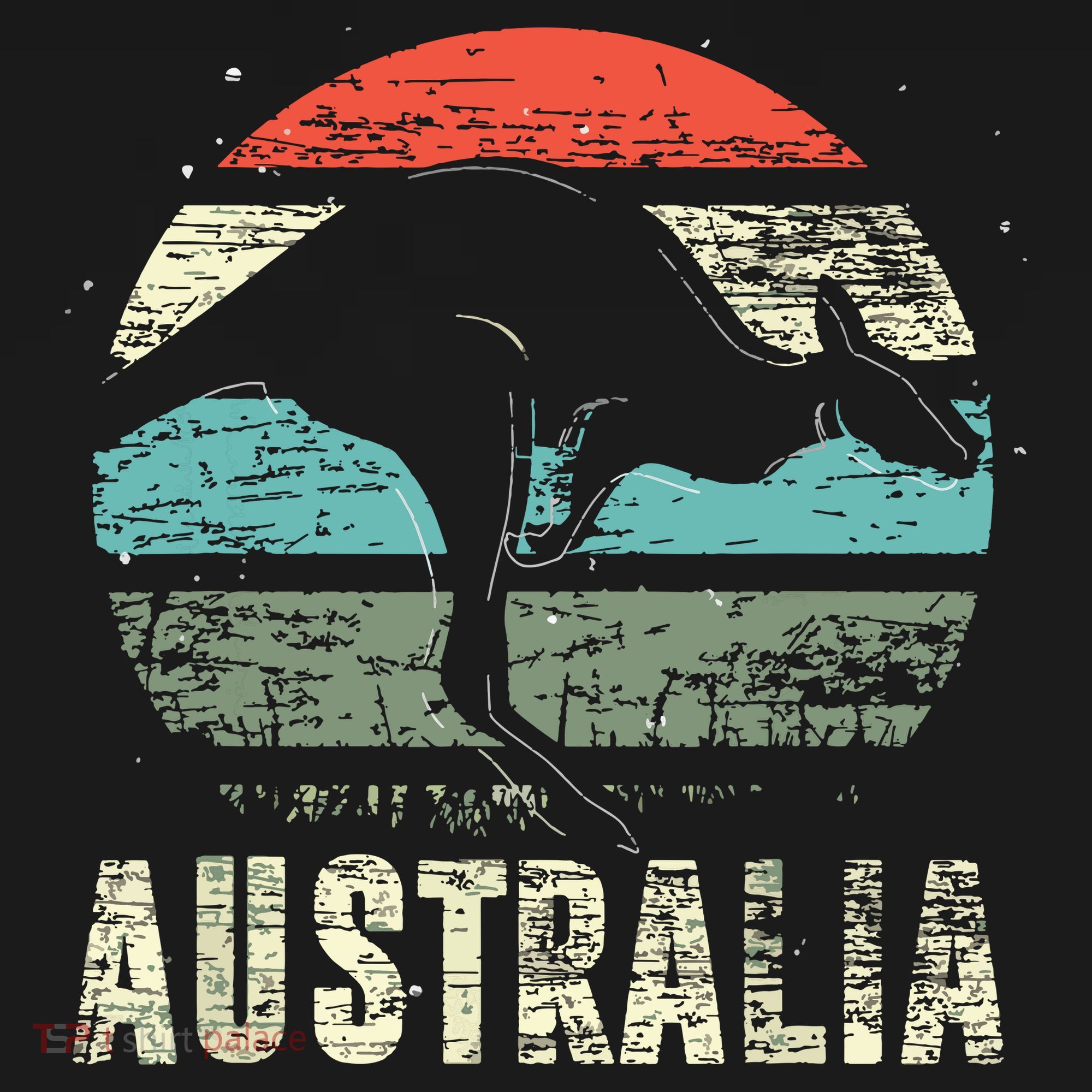 Kangaroo Aussie Zoo Animal Lover Retro Australia Ornament