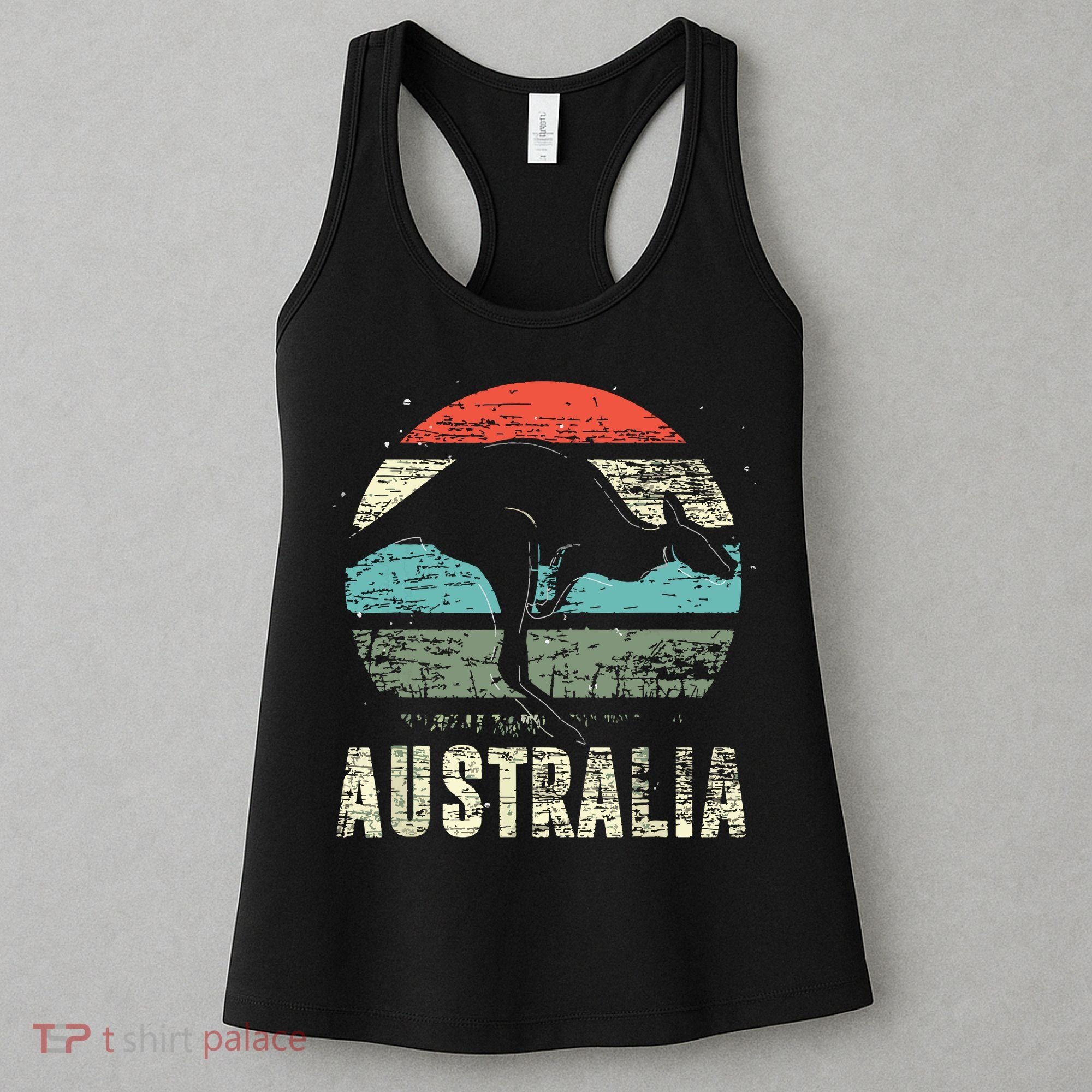 Kangaroo Aussie Zoo Animal Lover Retro Australia Women's Tank Top
