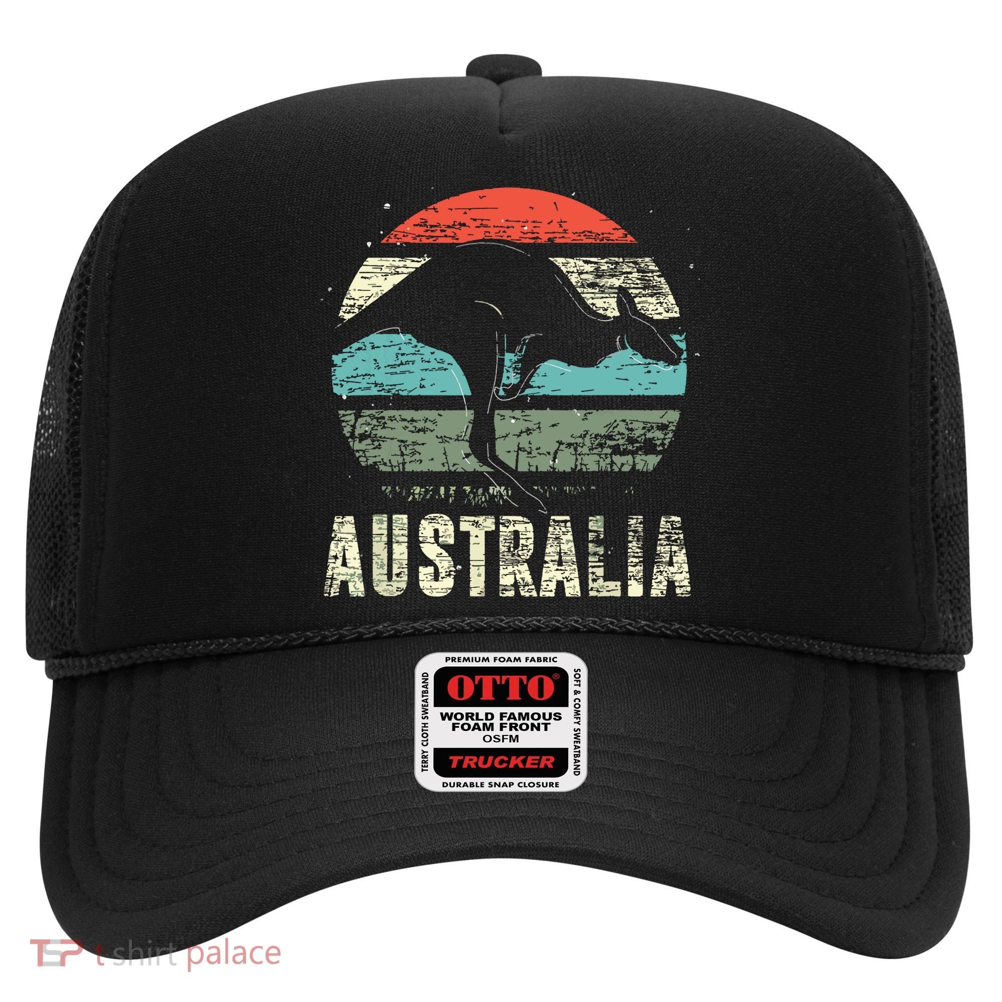 Kangaroo Aussie Zoo Animal Lover Retro Australia Hat