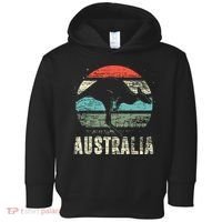Kangaroo Aussie Zoo Animal Lover Retro Australia Toddler Hoodie thumb 0