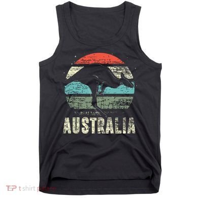 Kangaroo Aussie Zoo Animal Lover Retro Australia Tank Top