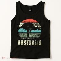 Kangaroo Aussie Zoo Animal Lover Retro Australia Tank Top thumb 2