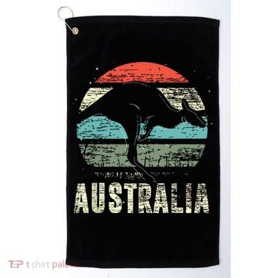 Kangaroo Aussie Zoo Animal Lover Retro Australia Golf Towel