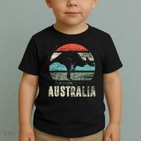 Kangaroo Aussie Zoo Animal Lover Retro Australia Toddler T-Shirt thumb 2